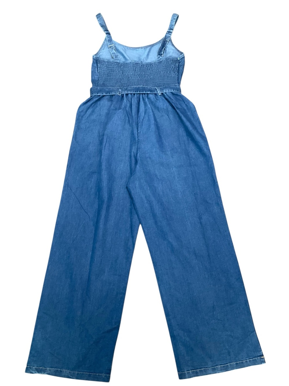 GOGO Indulge instyle Women’s Wide-Leg Jumpsuit with Tie Waist Size Medium NWT - Picture 2 of 14